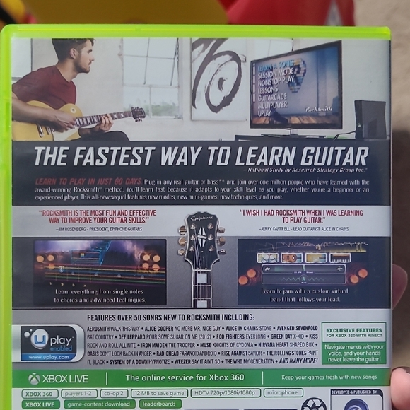 Rocksmith 2014 Edition Xbox 360 Game - Picture 2 of 2